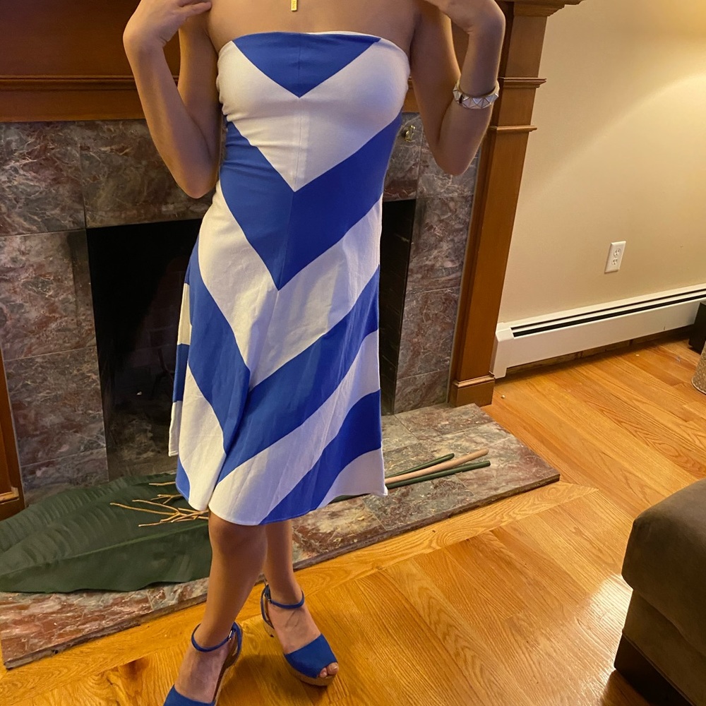 Rare Ralph Lauren Rugby Brand Blue & White dress!